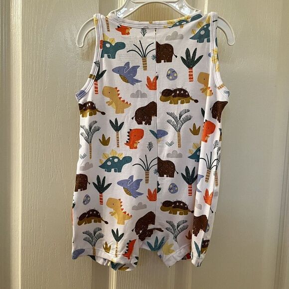 Angel Dear Cute Dino Dinosaur Shortie Romper Bamboo Boys Size 3-6 Months NWT - Picture 9 of 11